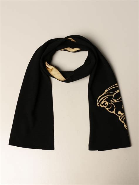 Versace Medusa Head Reversible Wool Scarf on SALE 